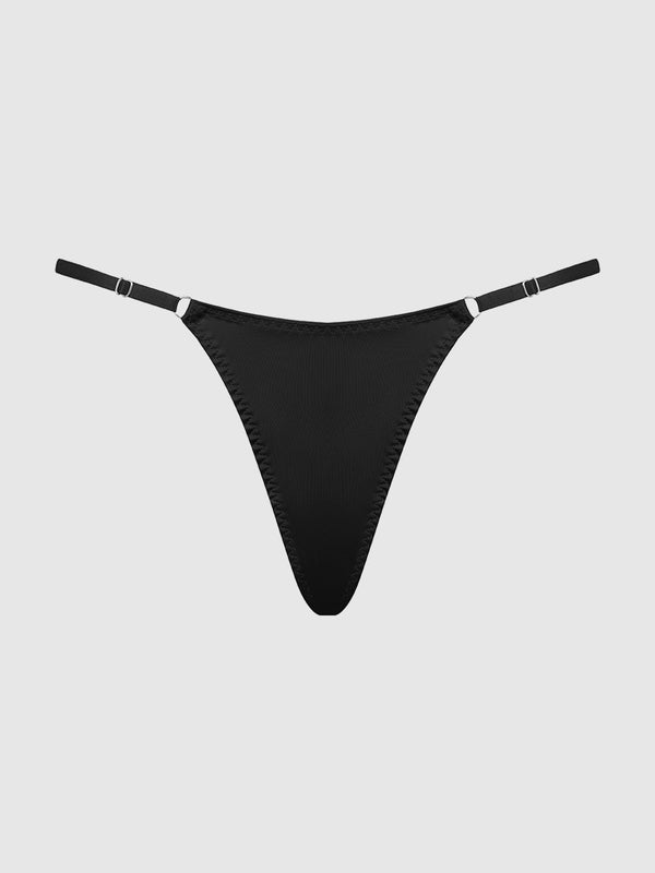 Krystal Rhinestone Net Back G-String from Love It Curvy
