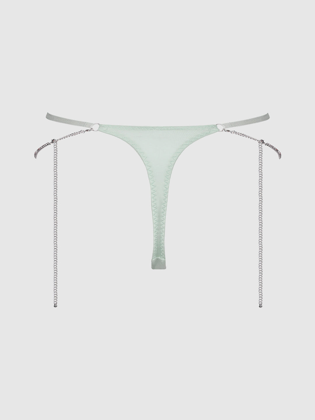 Krystal Rhinestone &amp; Side Slider Thong from Love It Curvy