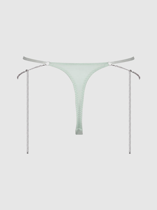 Krystal Rhinestone & Side Slider Thong from Love It Curvy