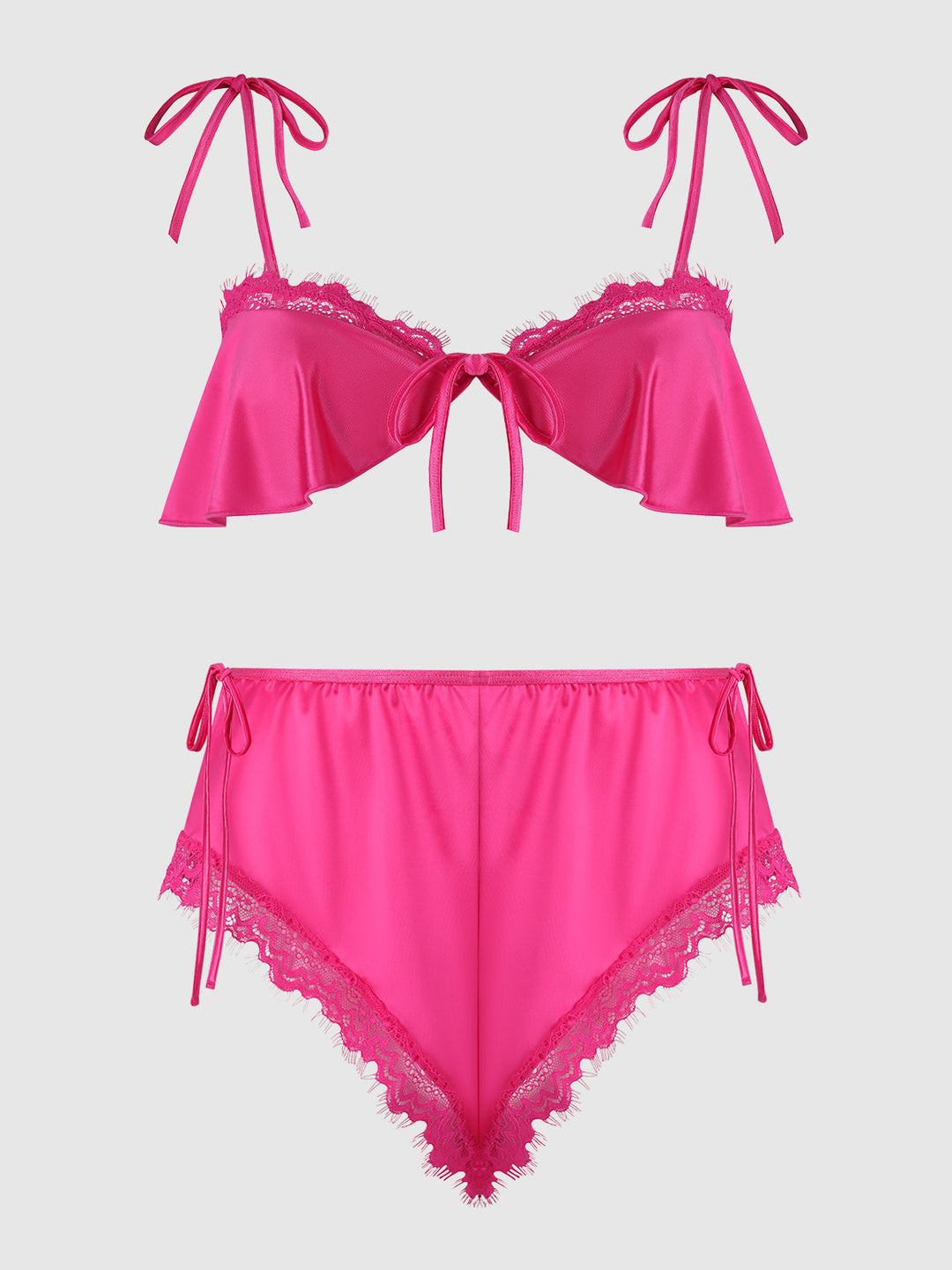 Issadora Oilslick &amp; Lace Drop Off Flounce Top &amp; Panty from Love It Curvy