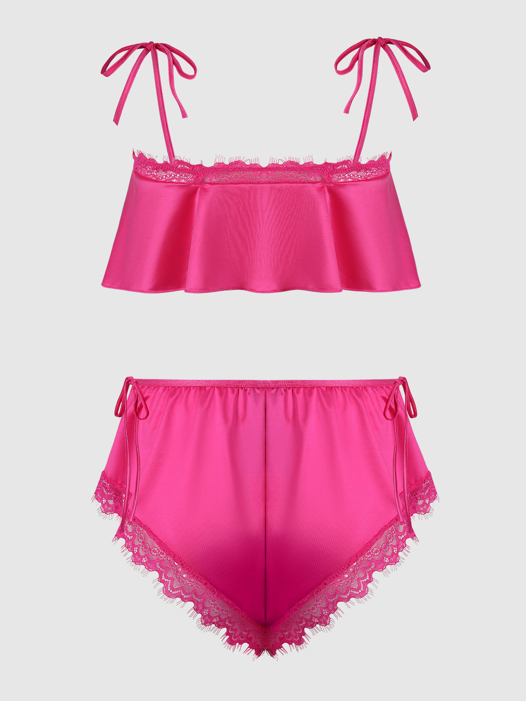 Issadora Oilslick &amp; Lace Drop Off Flounce Top &amp; Panty from Love It Curvy