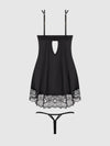 Issadora Lace Openable Cup Babydoll & G-String Set from Love It Curvy