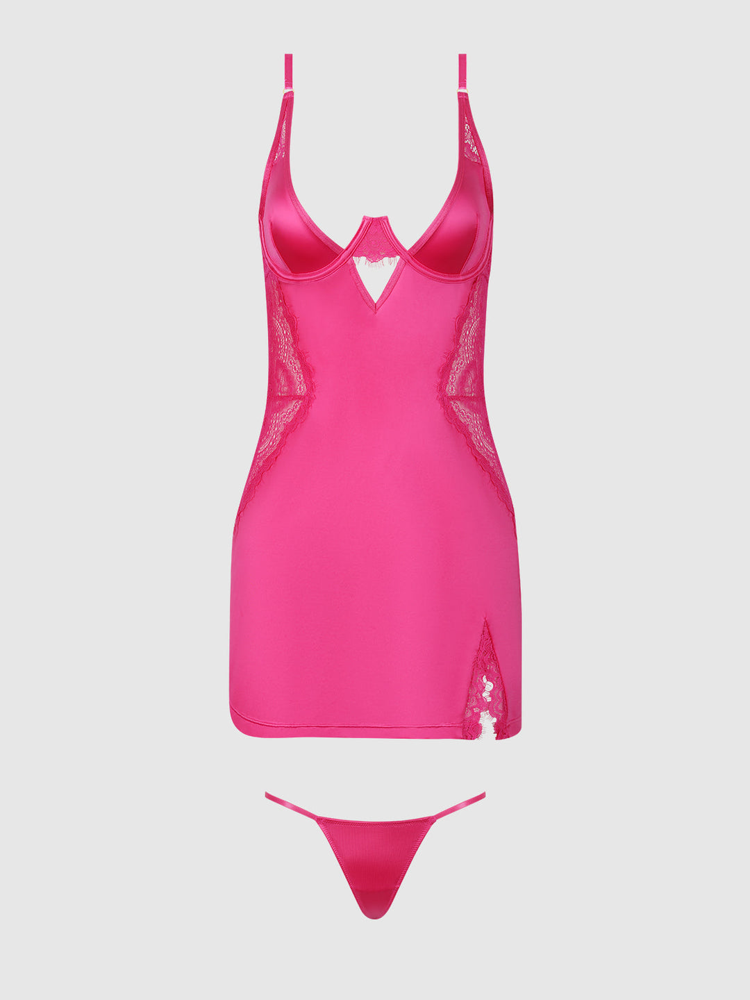 Issadora Oilslick &amp; Lace Underwire Chemise Set from Love It Curvy