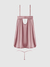Brigeta Satin & Mesh Corsetted Babydoll & G-String Set from Love It Curvy