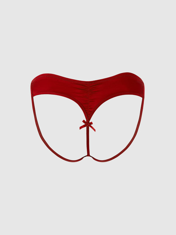 Brigeta Satin Open Back Hipster from Love It Curvy