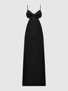 Brigeta Satin Mono Wire Long Gown from Love It Curvy