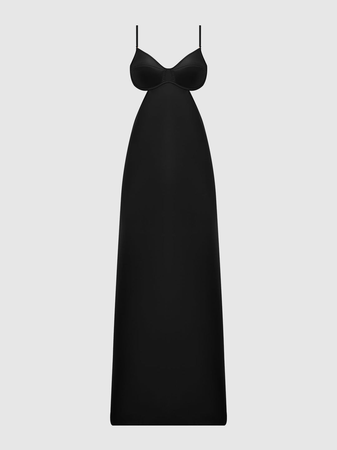 Brigeta Satin Mono Wire Long Gown from Love It Curvy