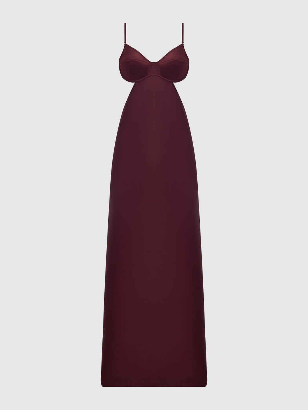 Brigeta Satin Mono Wire Long Gown from Love It Curvy