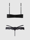 Madeline Satin & Lace Push Up Bra & G-String Set from Love It Curvy