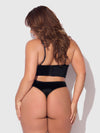 Harper Embroidered Mesh & Micro Longline Bra & Thong Set from Love It Curvy