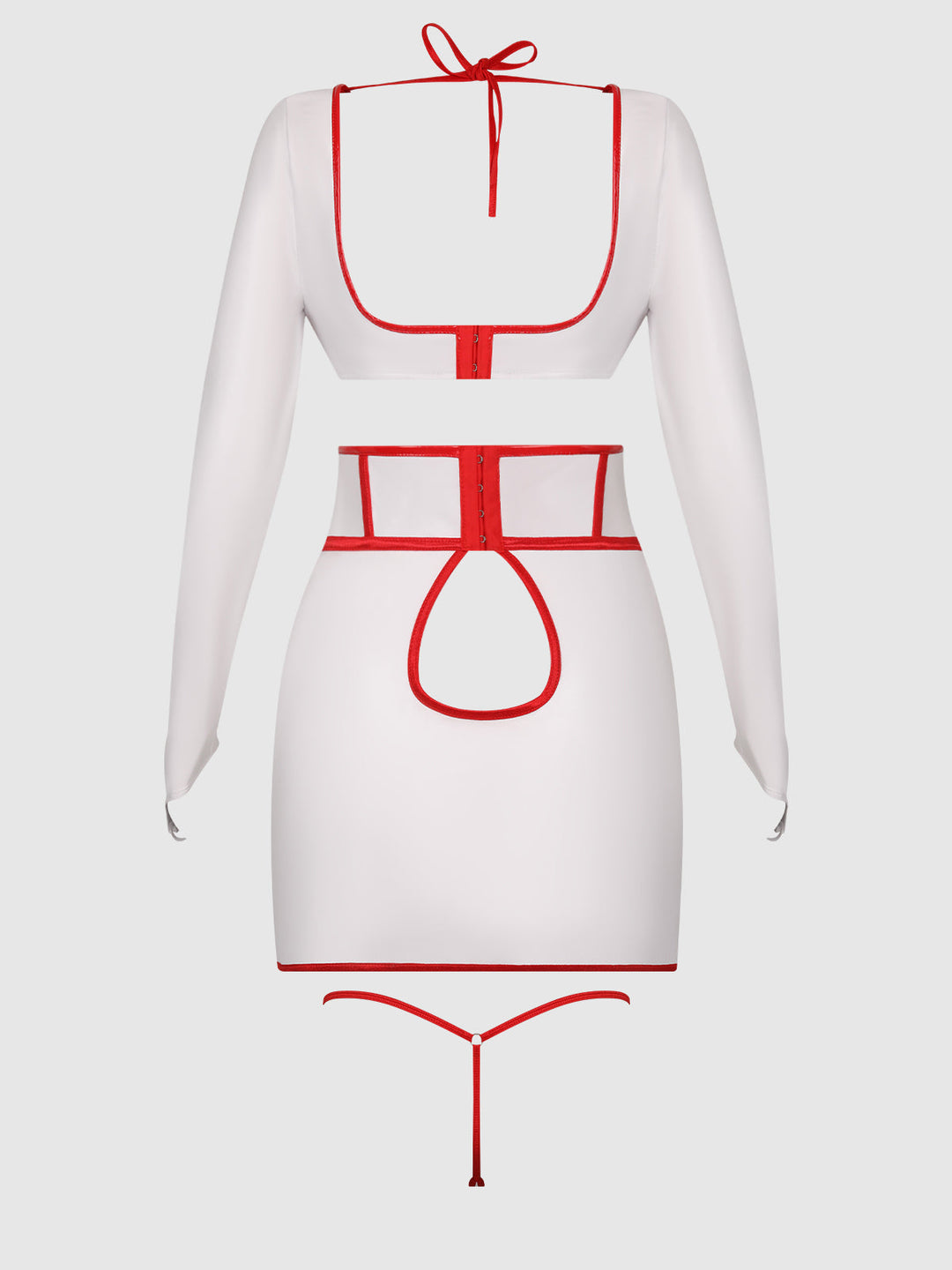 First Aid Bra Top &amp; Open Back Skirt Set from Love It Curvy