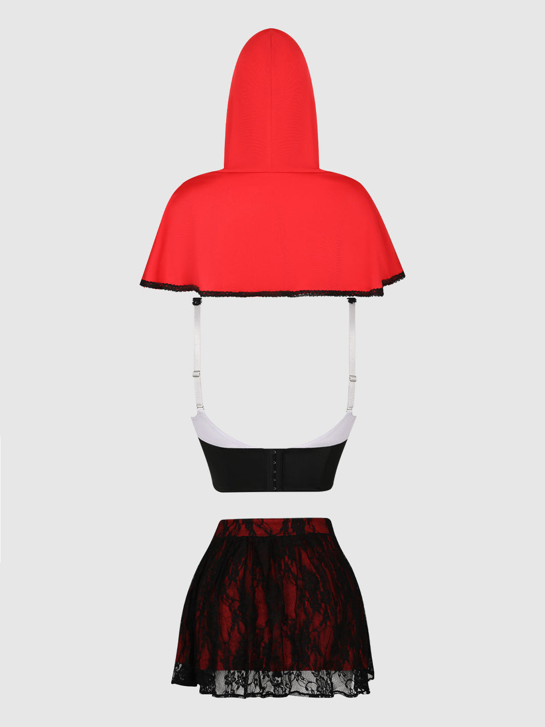 Lil Red Bustier, Skirt &amp; Hood Set from Love It Curvy