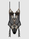 Delilah Embroidered Open Back Teddy from Love It Curvy