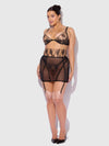 Delilah Embroidered Open Back Half Skirt from Love It Curvy