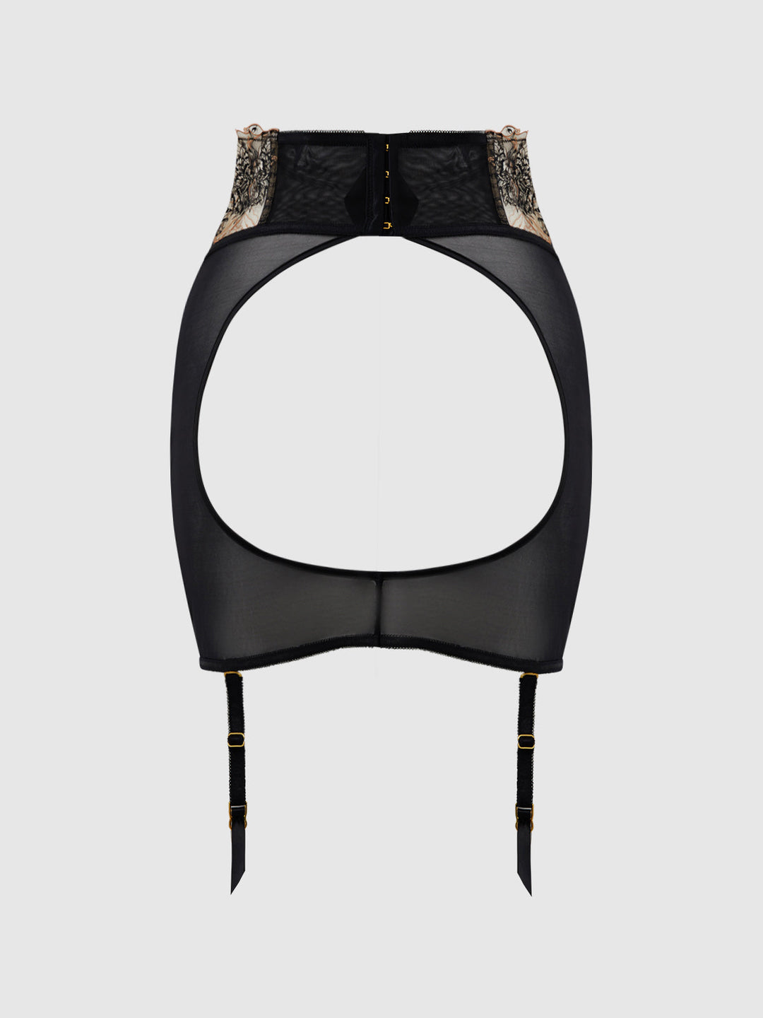 Delilah Embroidered Open Back Half Skirt from Love It Curvy