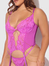Reanna Lace & Chain Bustier & G-String Set from Love It Curvy