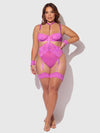 Reanna Lace & Chain Handcuff Teddy from Love It Curvy