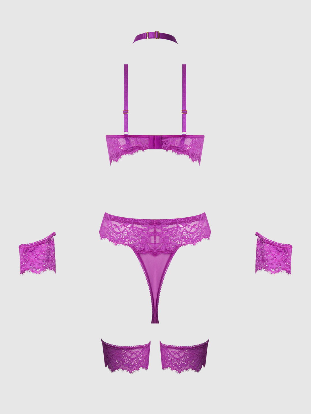 Reanna Lace &amp; Chain Handcuff Teddy from Love It Curvy