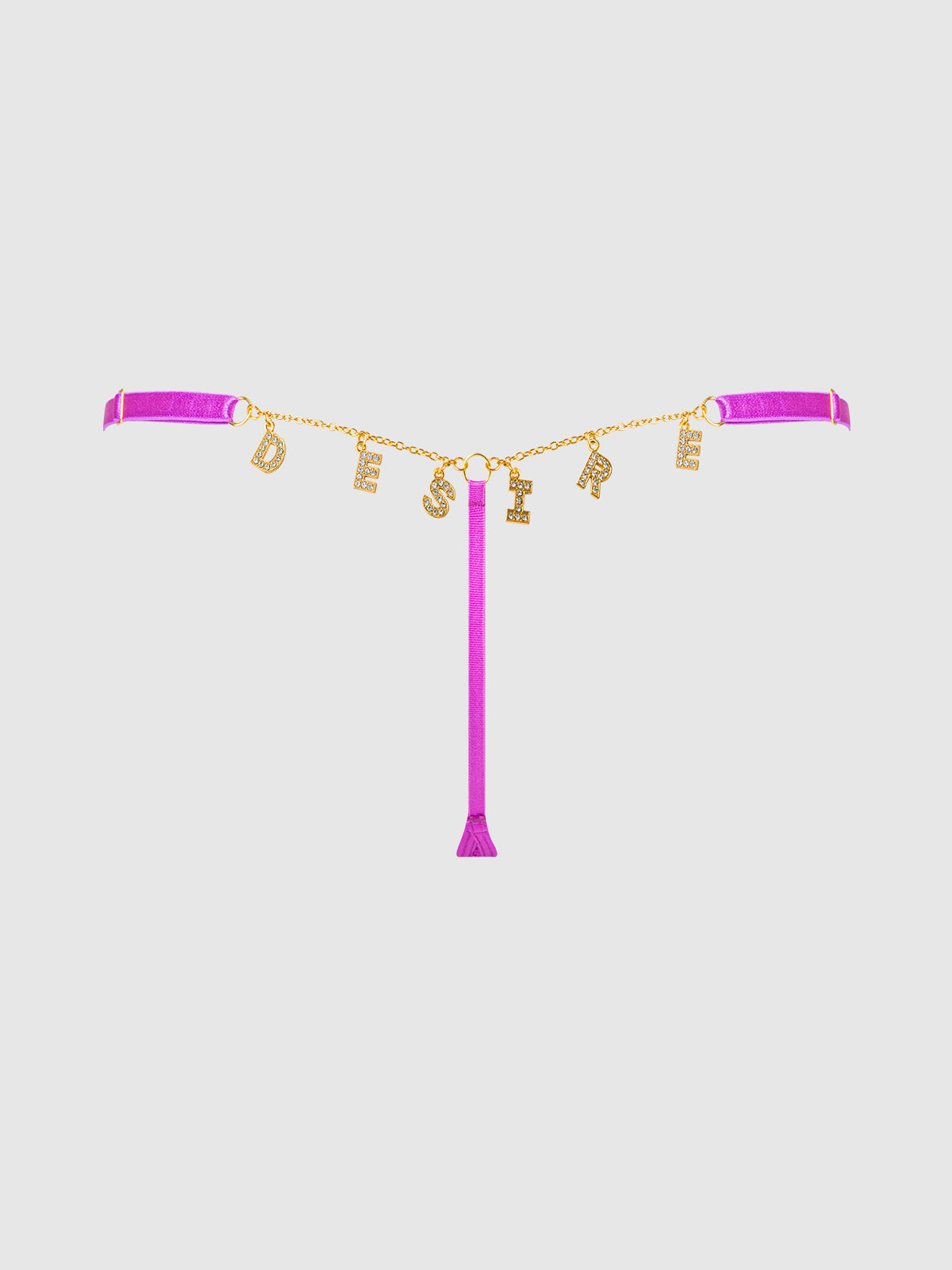 Reanna Lace & Chain Desire Charm G-String from Love It Curvy