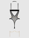 Evangeline Satin & Chain Halter Teddy from Love It Curvy