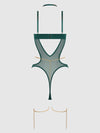 Evangeline Satin & Chain Halter Teddy from Love It Curvy
