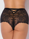 Bella Crisscross Back Lace Cheeky from Love It Curvy