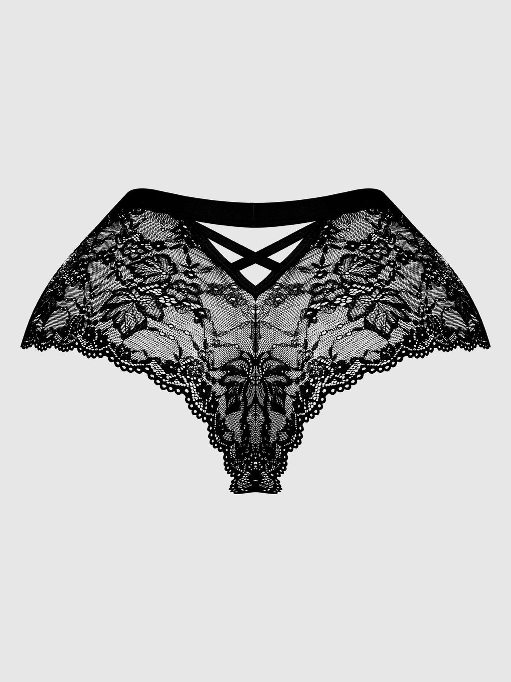 Bella Crisscross Back Lace Cheeky from Love It Curvy