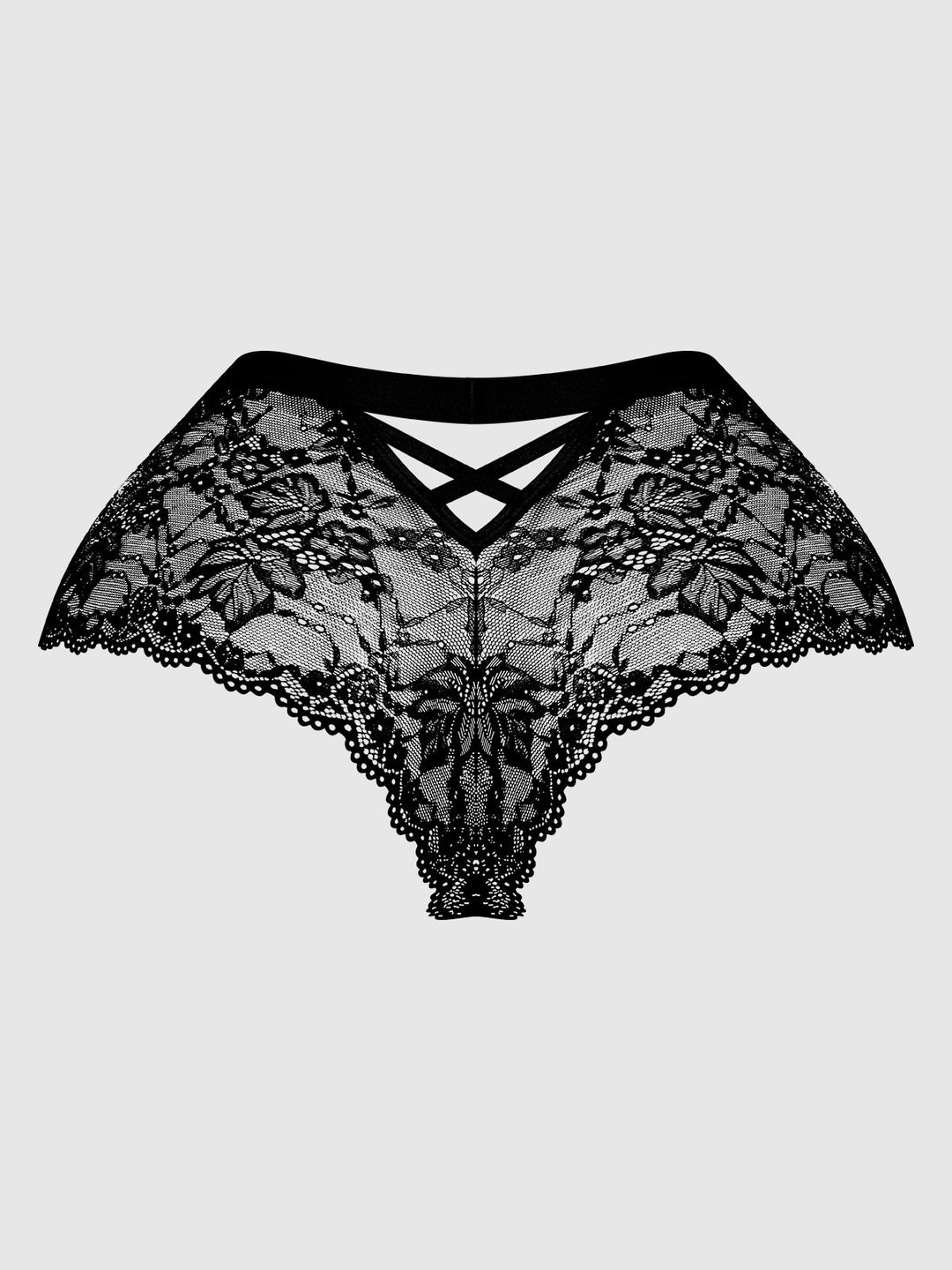 Bella Crisscross Back Lace Cheeky from Love It Curvy
