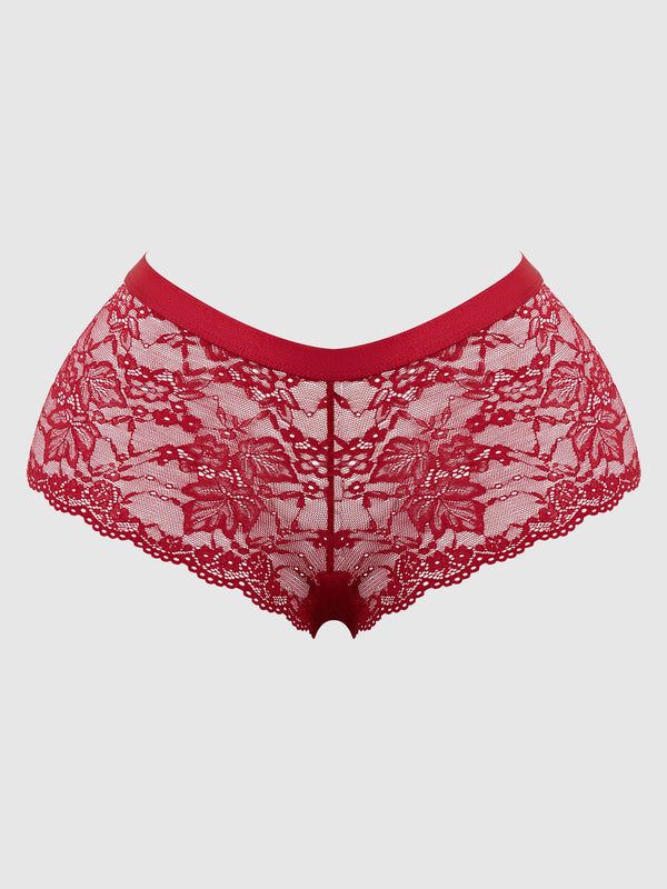 Bella Crisscross Back Lace Cheeky from Love It Curvy