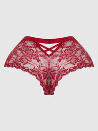 Bella Crisscross Back Lace Cheeky | Love It Curvy