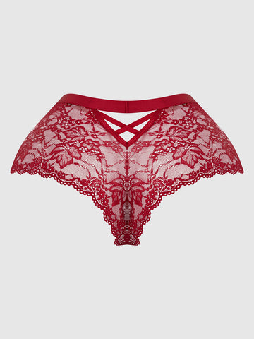 Love It Curvy Bella Crisscross Back Lace Cheeky