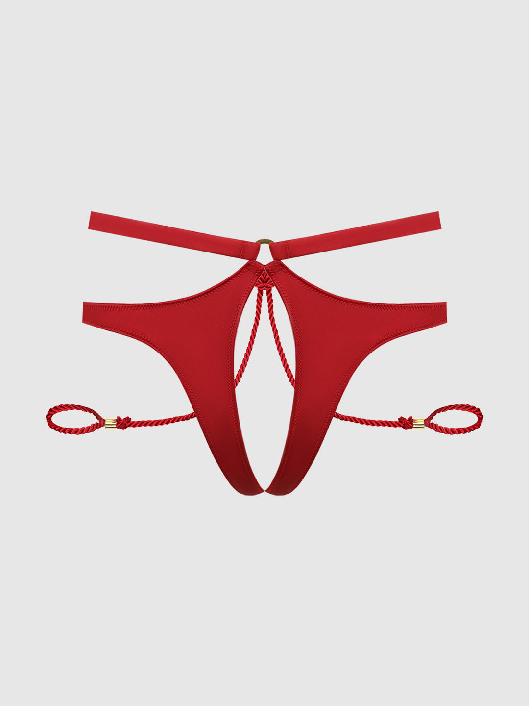 Iryna Silky Micro &amp; Rope Crotchless &amp; Hand Cuff Hipster, image 6