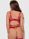 Angelina Lips Embroidery Cutout Teddy from Love It Curvy