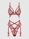 Angelina Lips Embroidery Cutout Teddy from Love It Curvy