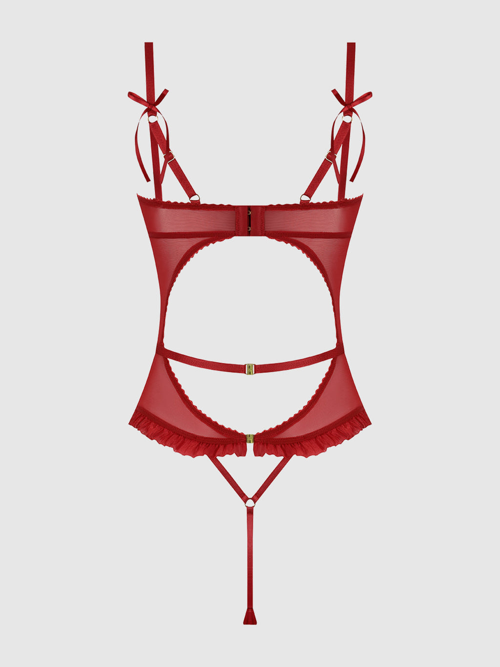 Angelina Lips Embroidery Cutout Teddy from Love It Curvy