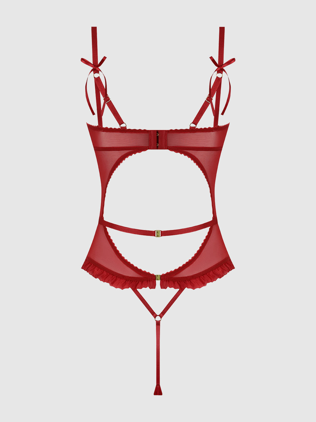 Angelina Lips Embroidery Cutout Teddy from Love It Curvy