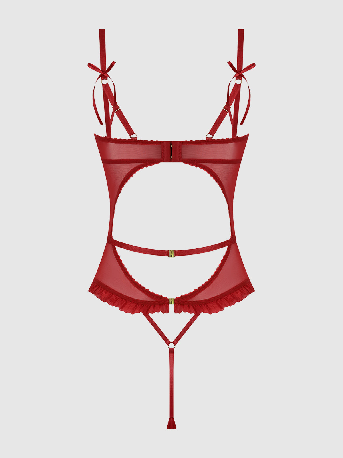 Angelina Lips Embroidery Cutout Teddy from Love It Curvy