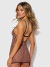 Alia Leopard Mesh Underwire Chemise & G-String Set from Love It Curvy