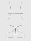 Presley Shine Mesh Open Cup & Crotchless Rhinestone Teddy from Love It Curvy