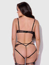Ilena Embroidered Tulle Crotchless & Open Back Teddy | Love It Curvy