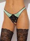 Lara Lace & Liquid Satin Pearl Crotchless Hipster from Love It Curvy