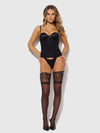 Lara Liquid Satin & Lace Strapless Corset from Love It Curvy
