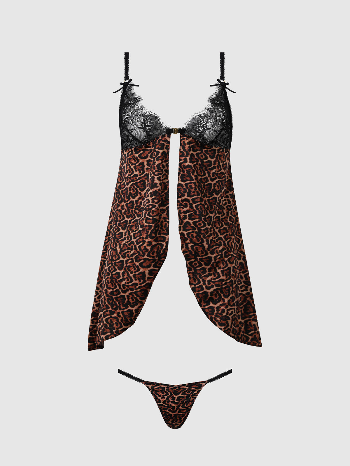 Devon Leopard & Lace Babydoll Set by House of Desire