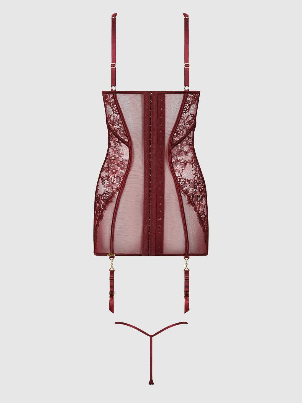 Liliana Lace & Mesh Chemise Set by House of Desire