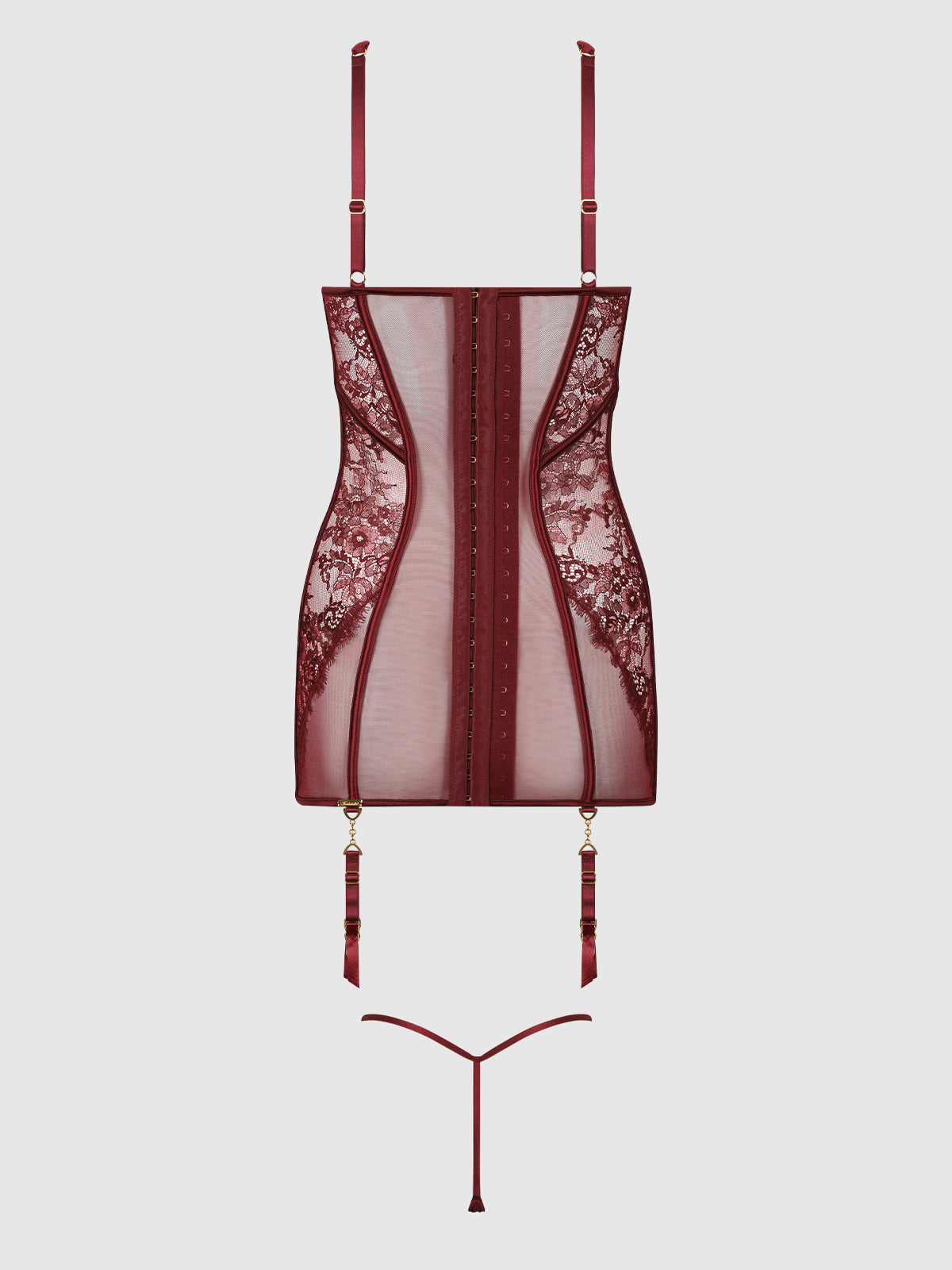 Liliana Lace & Mesh Chemise Set by House of Desire