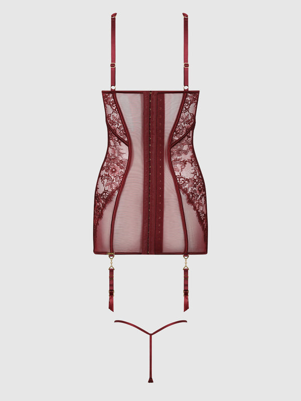 Liliana Lace & Mesh Chemise Set by House of Desire