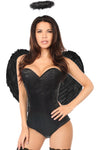 Lavish 3 PC Corseted Dark Angel Costume - Love it Curvy