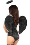 Lavish 3 PC Corseted Dark Angel Costume - Love it Curvy