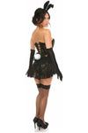 Lavish 4 PC Sexy Black Bunny Costume - Love it Curvy
