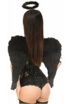 Lavish 3 PC Sexy Dark Angel Corset Costume - Love it Curvy